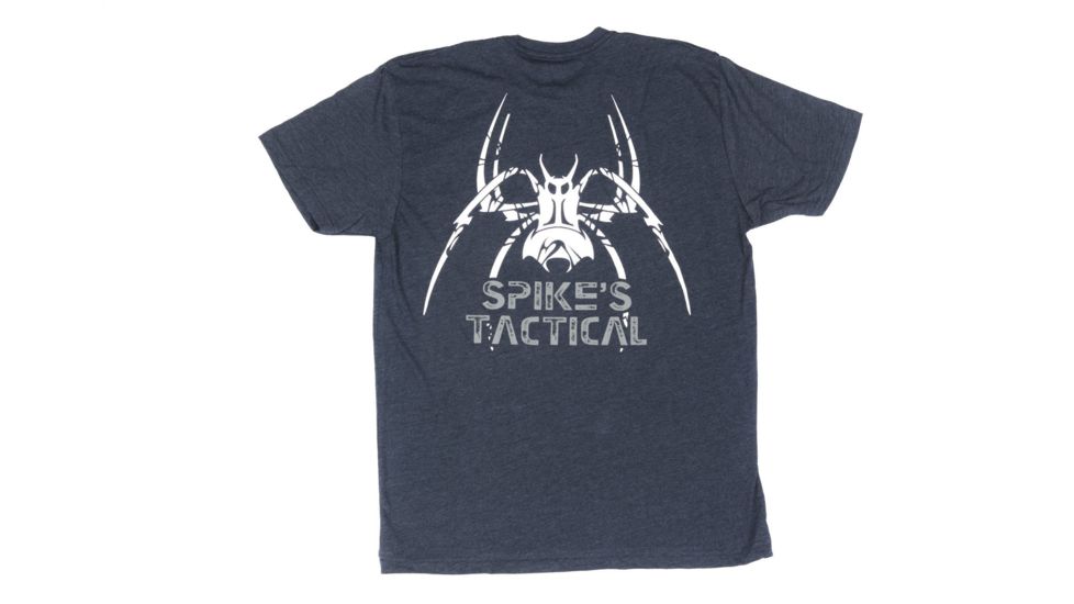 Spikes Tactical Mens - T-Shirt - Tactical Spider, Midnight Navy, 2XL SGT1076-2X
