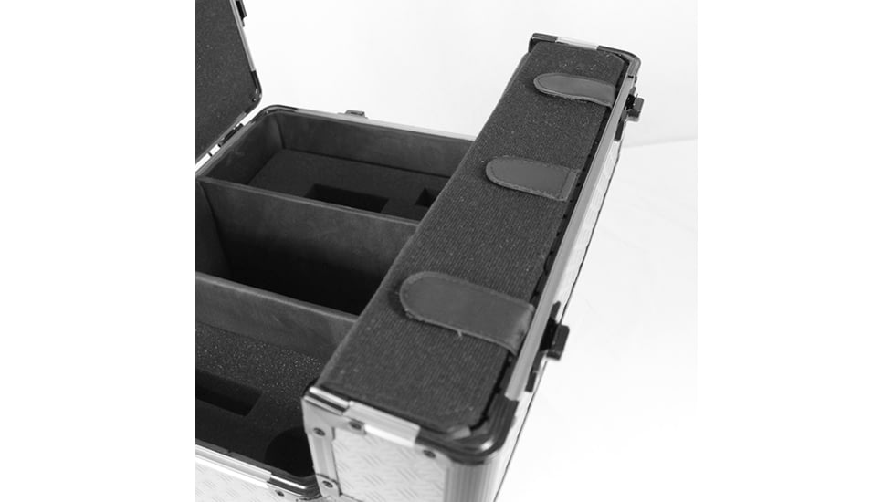 Sportlock AlumaLock Double-Topped Handgun Range Case,12.4x13.2x9.3in,Gray 00012G