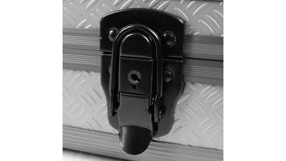 Sportlock AlumaLock Quickdraw Quad Handgun Case,9.6x14.1x5.1in,Gray 00004G