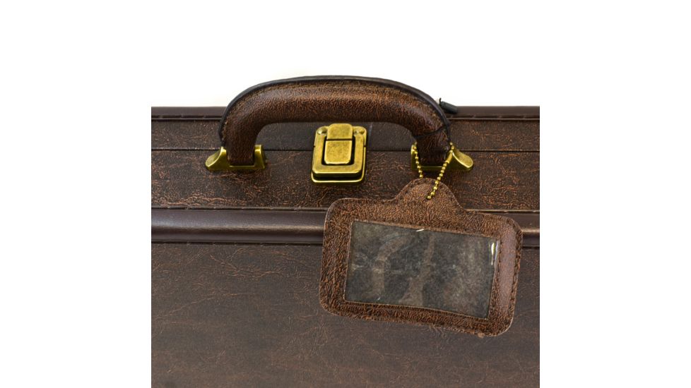 Sportlock LeatherLock Take Down Shotgun Case, Tan w/ Velcro Tie Down &amp; Key Locks 00039