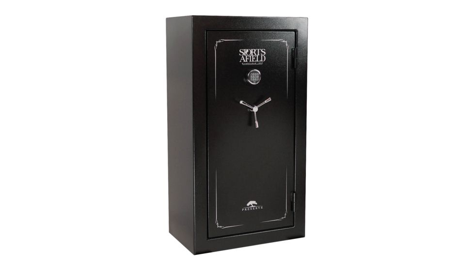Sports Afield Preserve Series Fire Rated Gun Safe, 32, Black, SECSA5932P