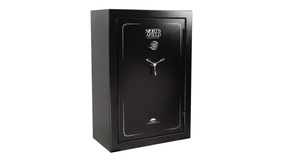 Sports Afield Preserve Series Fire Rated Gun Safe, Black High Gloss, 59H X 40W X 22D, SA5940PG