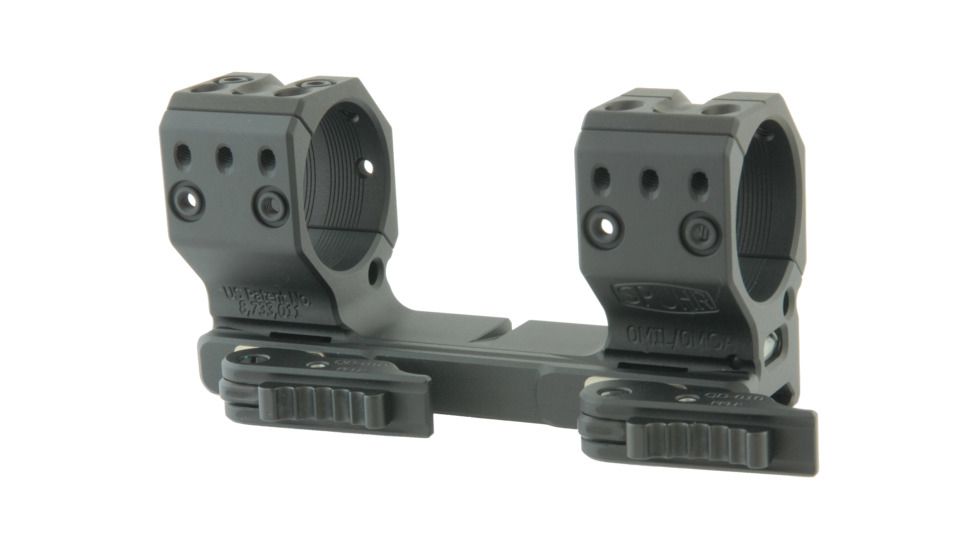 Spuhr 36mm H38mm 0MIL/0MOA Quick Detachable Rifle Scope Mount, Black, QDP-6002