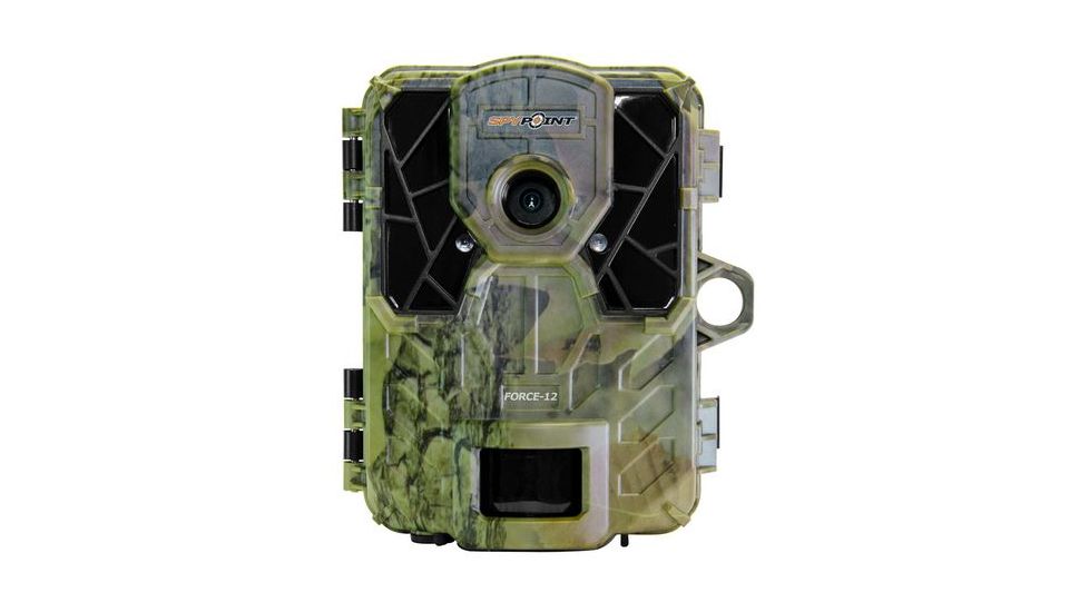 Spy Point Force 12 12MP Invisible LED HD Trail Camera w/Time-Lapse and Multi-shot, Camo Force-12