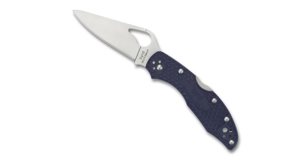 Spyderco Byrd Meadowlark2 Blue Frn Plainedge, BY04PBL2