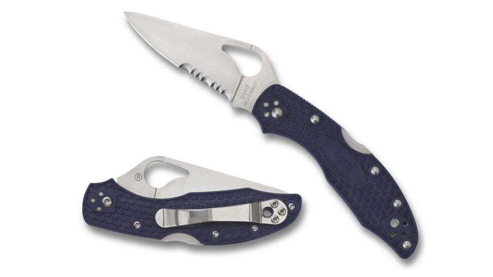 Spyderco Byrd Meadowlark2 Blue Frn Plainedge, BY04PSBL2