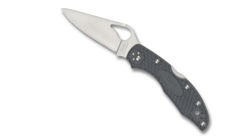 Spyderco Byrd Meadowlark2 Blue Frn Plainedge, Gray, BY04PGY2