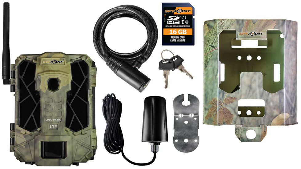 Spypoint Link-Dark 12MP Trail Camera,Verizon + Accessory Bundle