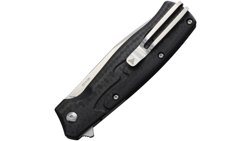 SRM Knives 221X Button Lock Black, SRM221XGB