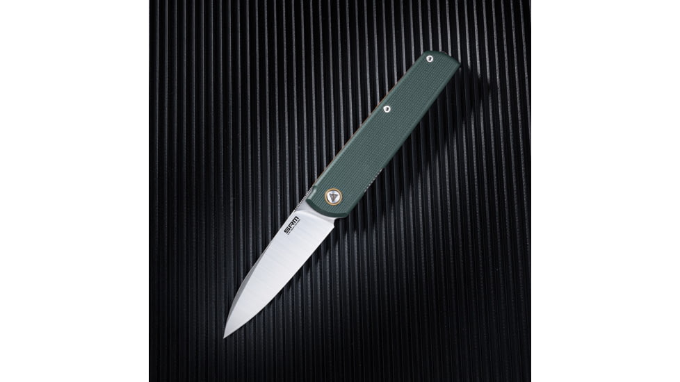 SRM Knives Qrick Linerlock Green/Org, SRM408LGX