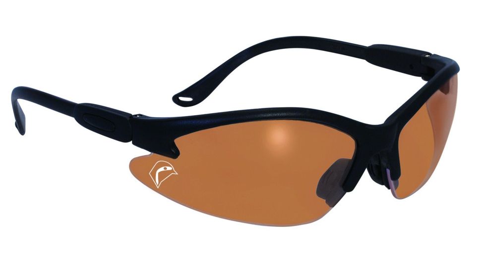 SSP Eyewear Bullchukar Sportsman Hunting Glasses, Black Frame, Belgium Bronze Anti-Fog Lens 011711950614