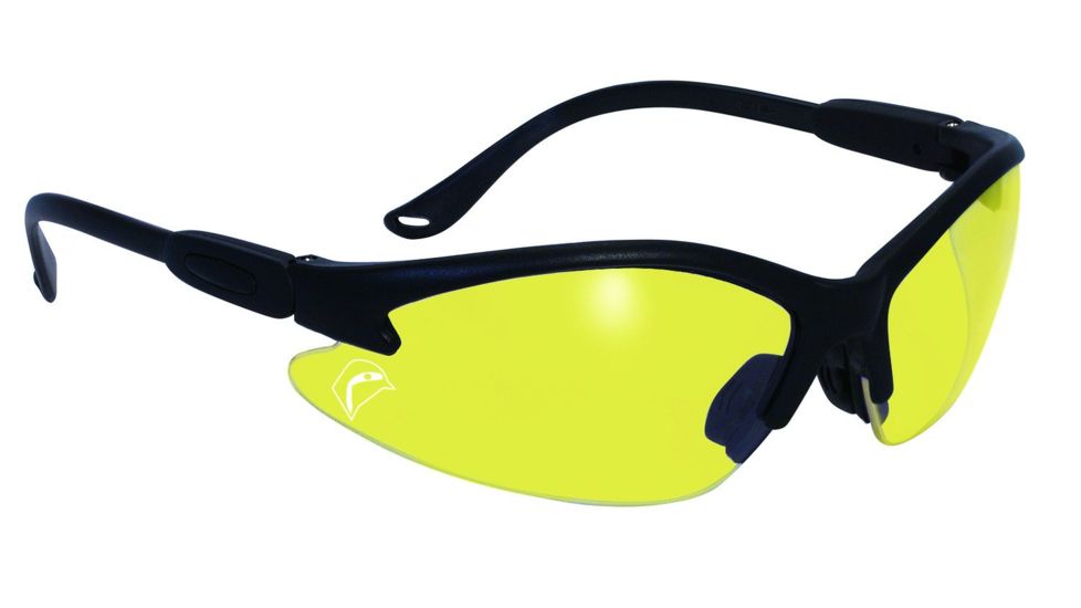 SSP Eyewear Bullchukar Sportsman Hunting Glasses, Black Frame, European Yellow Anti-Fog Lens 011711950638