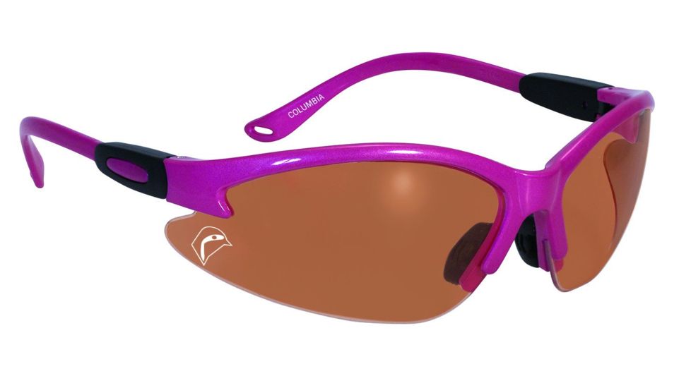 SSP Eyewear Bullchukar Sportsman Hunting Glasses, Hot Pink Frame, Belgium Bronze Anti-Fog Lens 011711950669