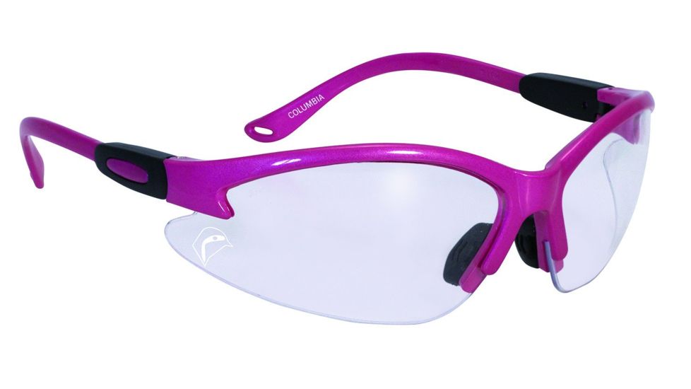 SSP Eyewear Bullchukar Sportsman Hunting Glasses, Hot Pink Frame, Crystal Clear Anti-Fog Lens 011711950676