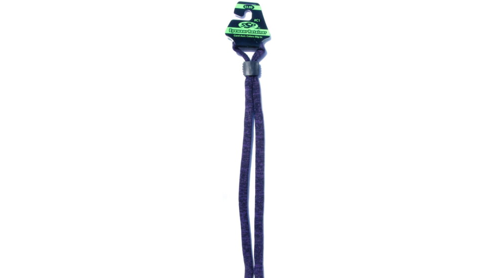 SSP Eyewear Cord 1 Nylon Two-Tone Retainer, Purple/Black, CORD1 PPL/BLK