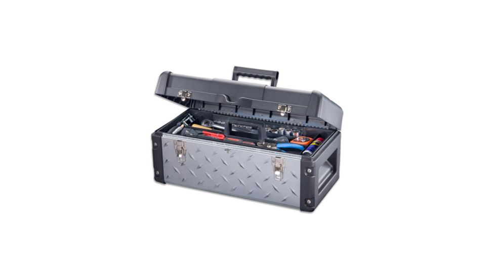 Stack-On 22in. Deluxe Galv. Tool Box (Tread Plate), Small DXG-22-1-DS