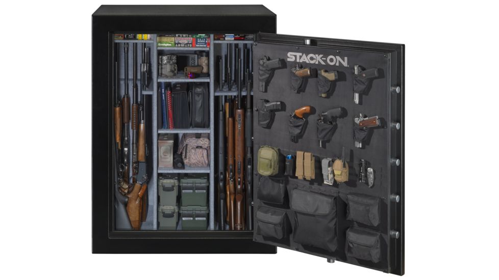Stack-On 51-69 Gun with Electronic Lock,, Matte Black E-69-MB-E-S