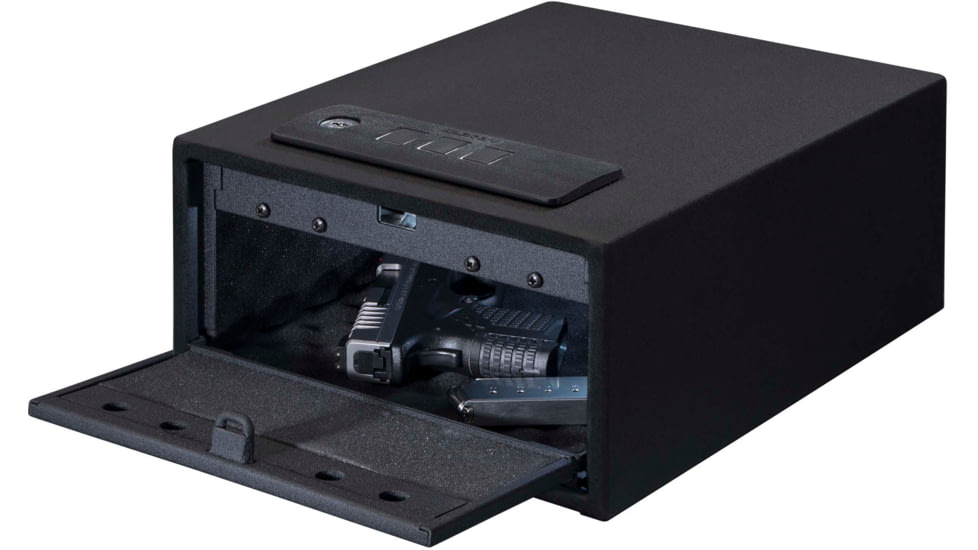 Stack-On Biometric Gun Safe Electronic Keypad Steel, Black, Small, QAS-1845-E