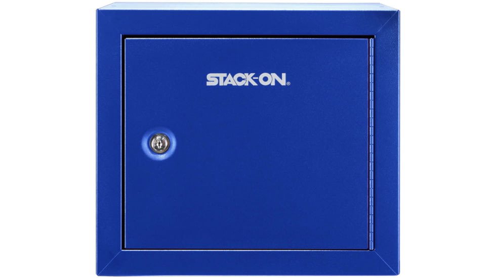 Stack-On Compact Welded-Steel Pistol, Ammo Cabinet, Blue, Medium, GCBL-500-DS