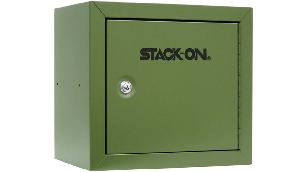 Stack-On Compact Welded-Steel Pistol, Ammo Cabinet, Green, Medium, GCHG-500-DS