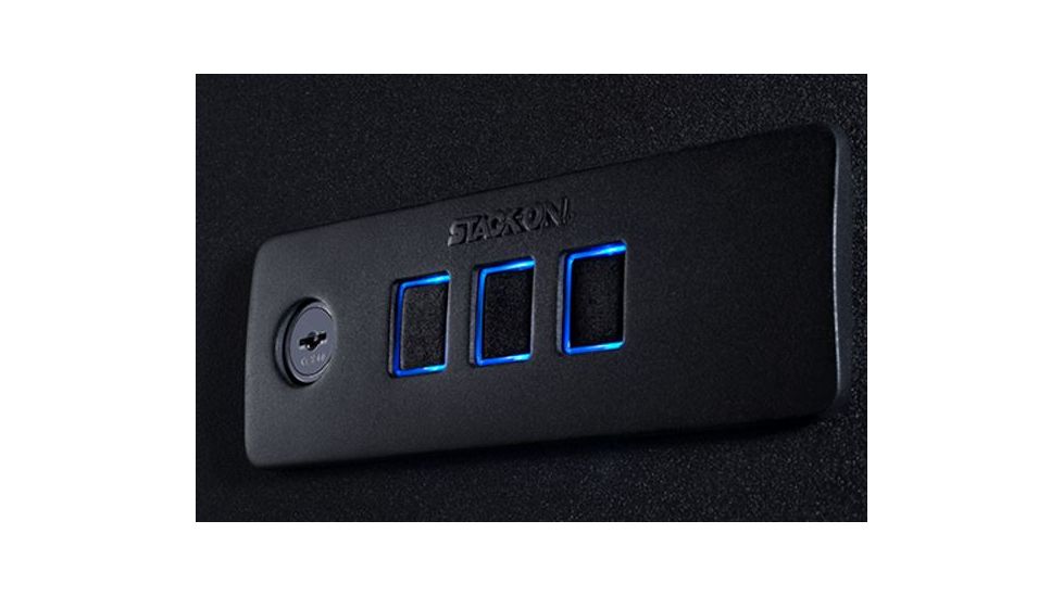 Stack-On Quick Access Personal Safe w/Electronic Lock,10x12.15x5.35in,Matte Black QAS-1545