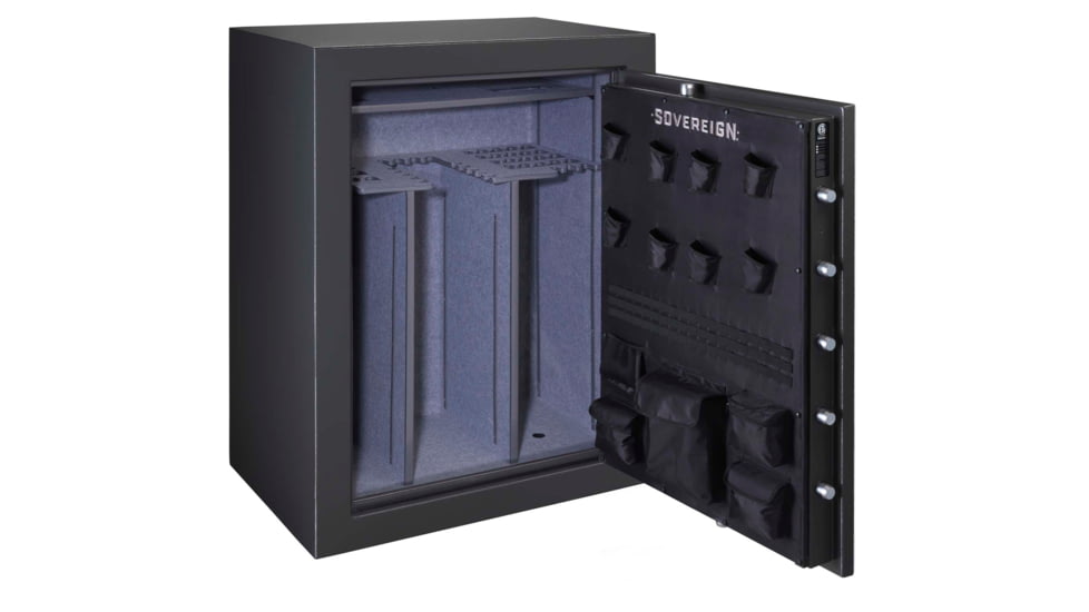 Stack-On Sovereign 60 - Gun Elec Lock, Textured, Black, oversized, S-60-DGP-E-S