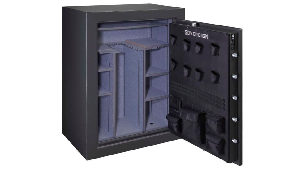 Stack-On Sovereign 60 - Gun Elec Lock, Textured, Black, oversized, S-60-DGP-E-S