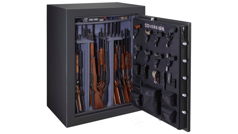 Stack-On Sovereign 60 - Gun Elec Lock, Textured, Black, oversized, S-60-DGP-E-S