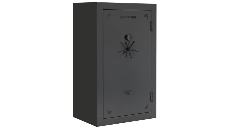 Stack-On Sovereign 70 in Tall, 60 - Gun Elec Lock, Textured, Gray, S60DGPES72
