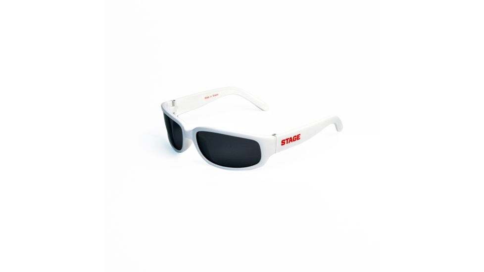 Stage Director Sunglasses White Frame Smoke Lens STG1287W
