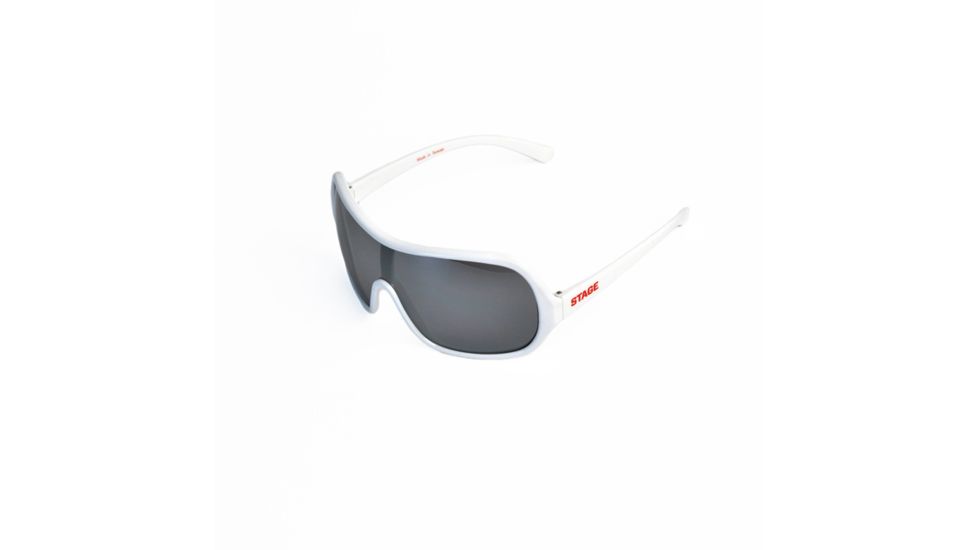 Stage Roadie Sunglasses White Smoke Frame Mirror Smoke Lens STG2973WM