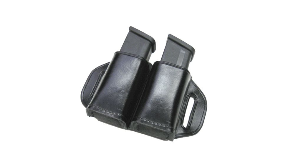 STALLION LEATHER - .45CAL/FN 5.7 DOUBLE MAGAZINE HOLDER, EDEMO1