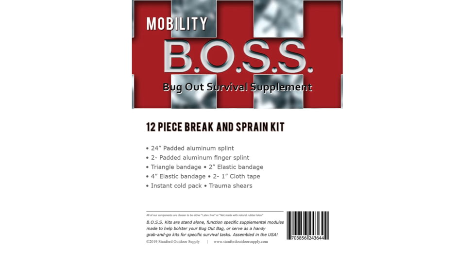 Stanford Outdoor Supply B.O.S.S. Break/Sprain Kit