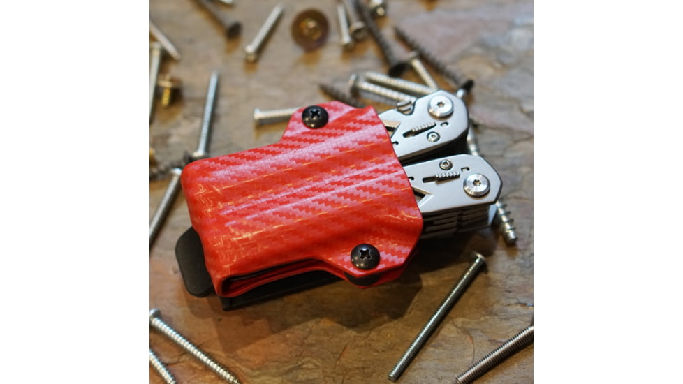 StatGear Kydex Sheath for Gerber Suspension, Carbon Fiber Red, GSUSP-CF-RED