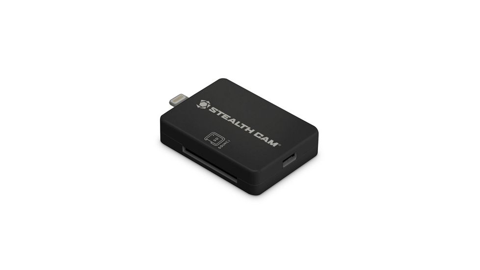 Stealth Cam Memory Card Reader for iOS Devices, Black STC-IOSCRW
