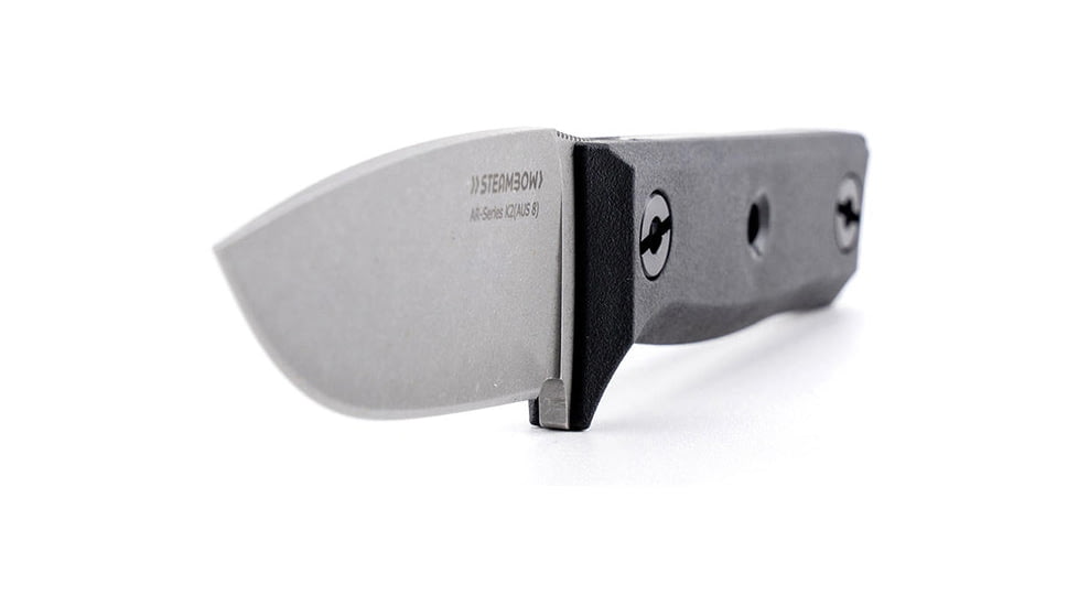 Steambow K2 3.94in Fixed Blade Knife, Polymer, Silver/Black, 0000756