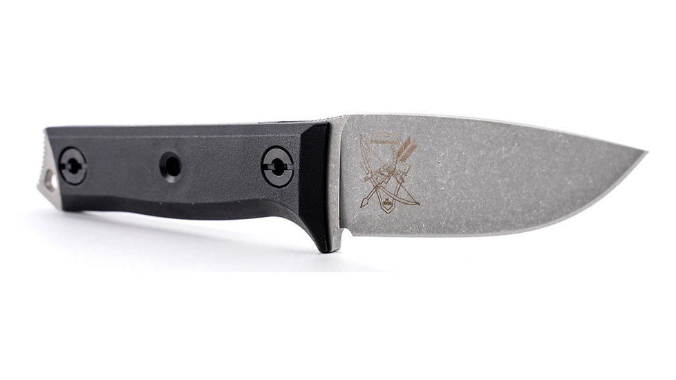 Steambow K2 3.94in Fixed Blade Knife, Polymer, Silver/Black, 0000756