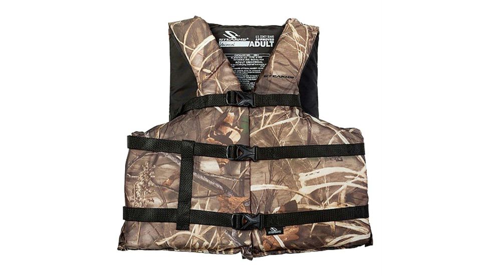 Stearns PFD 2001 Max 4 Camo Cat Adult Boating Life Vest, Universal 187817