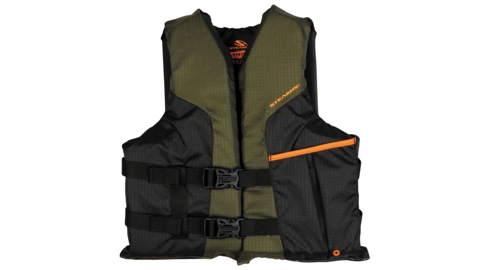 Stearns PFD 4120 Sportsmans Green/Black Youth Vest 187810
