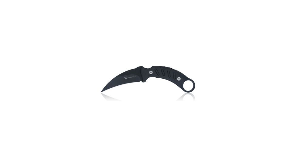 Steel Will Censor 1362 Fixed Blade Knife, 3.86in, AUS-8 Steel, Polymer, Black, 1362