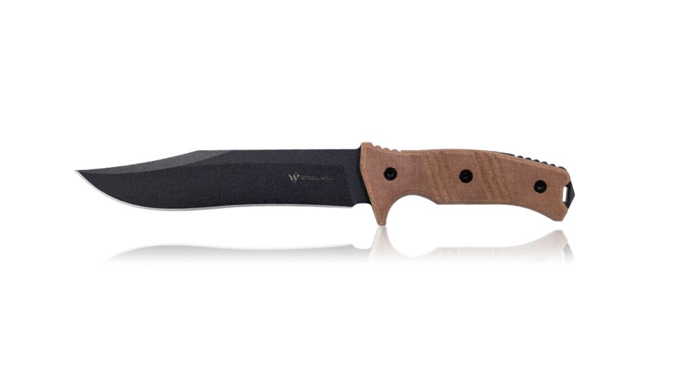 Steel Will Chieftain Clip-Point Fixed Blade Knife, Orange 1620