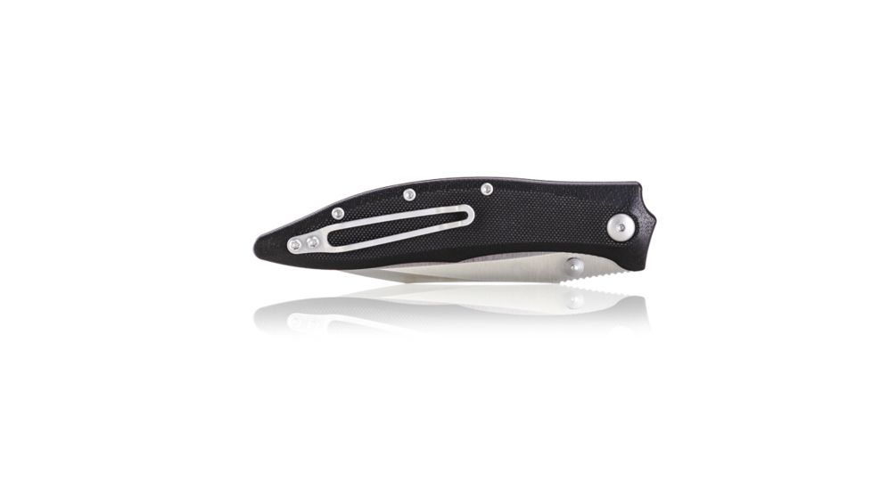 Steel Will Gienah F53-01 Folding Knives, 3.9in, D2 Steel, Drop Point, Black/Grey, One Size, SWF53-01