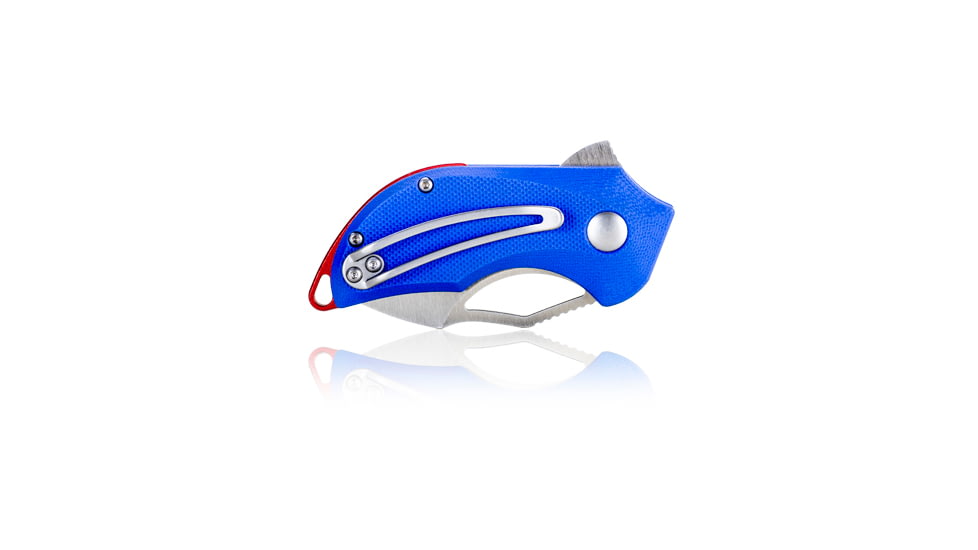Steel Will Kobold Folding Knife, 1.75in, D2, Drop Point, Satin Blade, G10 Anodized Handle, Blue, SWF66-14