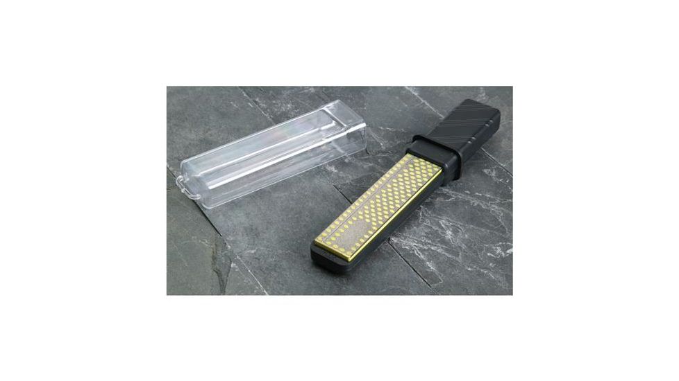 Steelex 1 in. x 3-1/8 in. Diamond Sharpener, Coarse and Fine Grits, Protective See-Thru Cover I D3733
