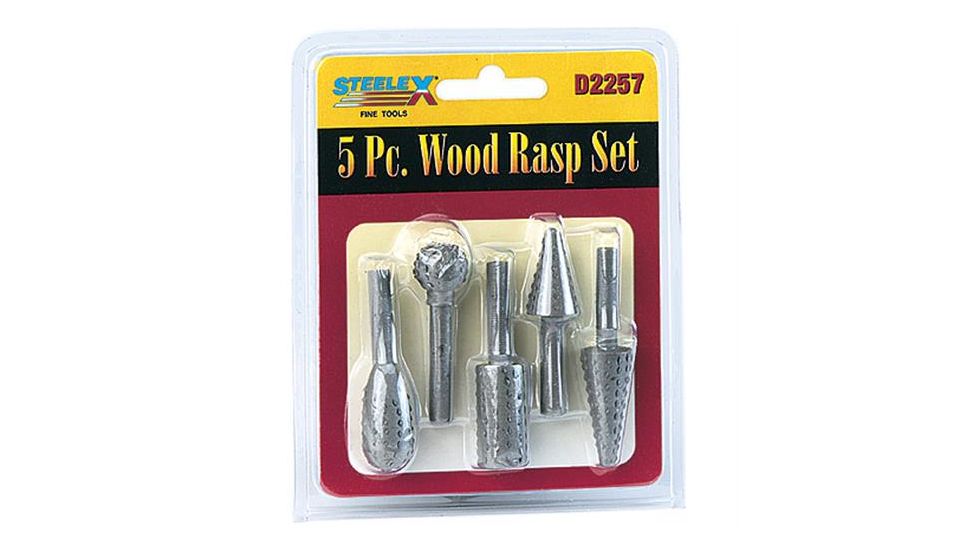Steelex 5 Pc. Rotary Rasp Set, Five Different Shaping Profiles D2257