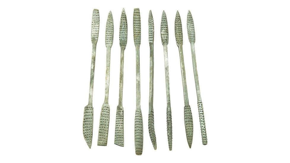 Steelex 8 Pc. Riffler 8 Double-Ended Profiles Rasp Set, Aggressive Tooth Cut D2476