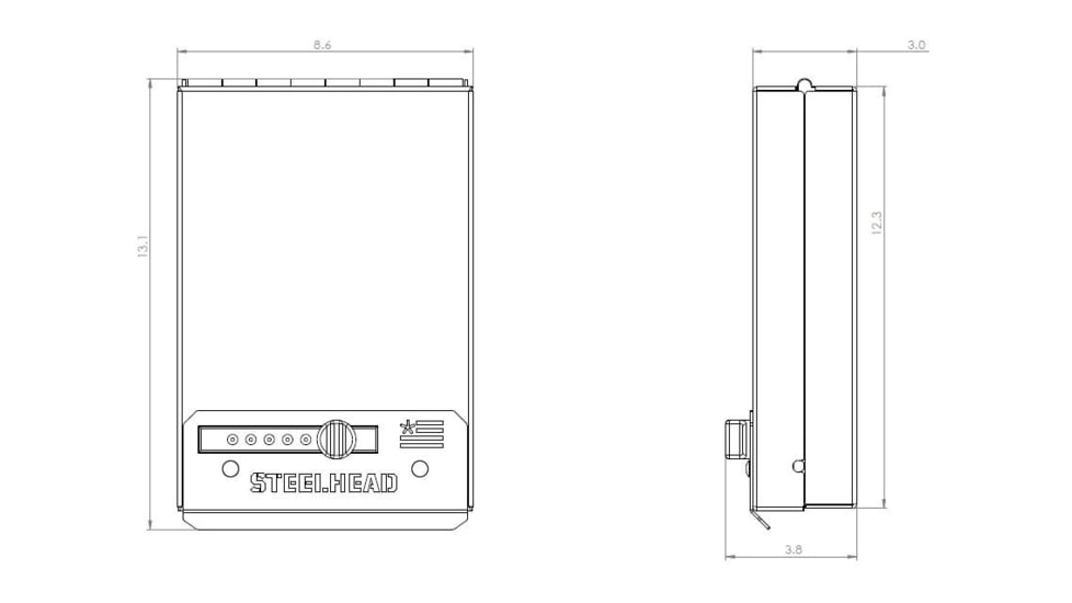 Steelhead Outdoors Fast Access Pistol Box Gen 3 w/3 Ft Cable
