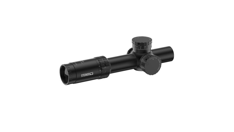 Steiner M8Xi Rifle Scope, 1-8x24mm, 34mm Tube, First Focal Plane, DMR8I Reticle, Matte, Black, 8723-IFS