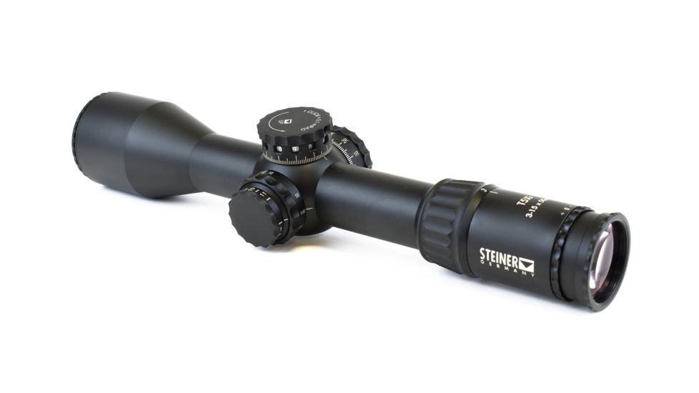 Steiner T5Xi Rifle Scope, 3-15x50mm, 34mm Tube, First Focal Plane, SCR Reticle, Matte, Black, 5112