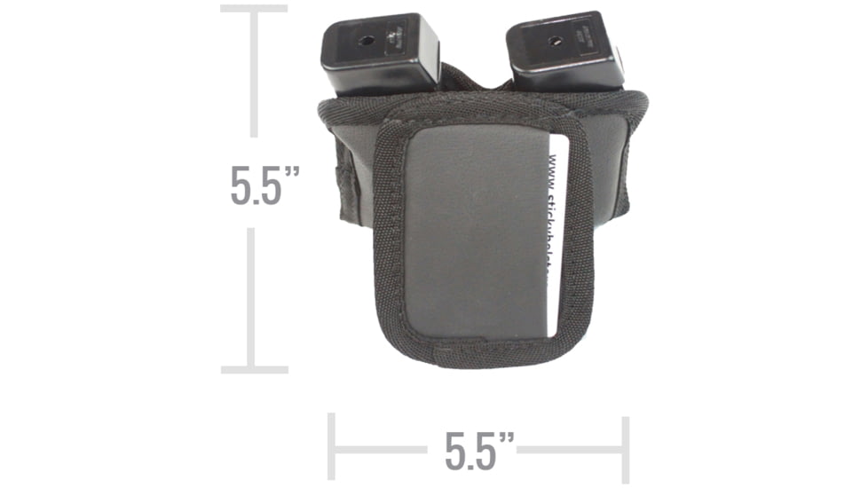 Sticky Holsters Dual Mag Pouch Dsmp, Black, Dual Mag Pouch DSMP